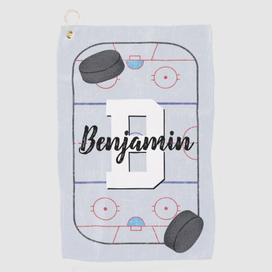 Serviette De Golf Amateurs de hockey sur glace (Devant)