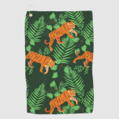 Serviette De Golf Amateurs de tigres tropicaux (Devant)
