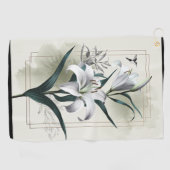 Serviette De Golf Amazon Lily Art - Style or & Scandi (Horizontal)