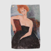 Serviette De Golf Amedeo Modigliani - Robe de soirée pour filles rou (Devant)