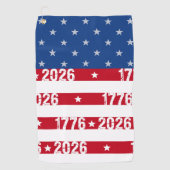 Serviette De Golf America 250 Stars & Stripes 1776 2026 Numerals (Devant)