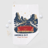 Serviette de golf America In Full Color (En situation)