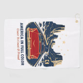 Serviette de golf America In Full Color (Horizontal)