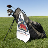 Serviette de golf America In Full Color (Vert)
