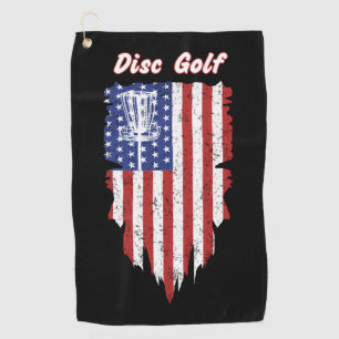 Serviette De Golf American Flag Disk Golf Basket