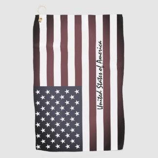 Serviette De Golf American Flag & golf USA états /sports Washington