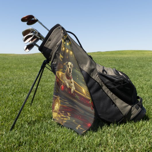 Serviette De Golf American Staffordshire Noël Festival Voyage (Vert)