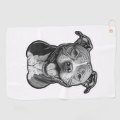 Serviette De Golf American Staffordshire Terrier (Horizontal)