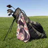 Serviette De Golf American Tattoo Pin-up (Vert)