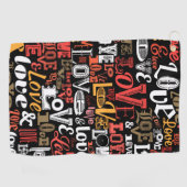 Serviette De Golf Amour 2 (Horizontal)