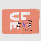 Serviette De Golf Amour de Donut (Horizontal)