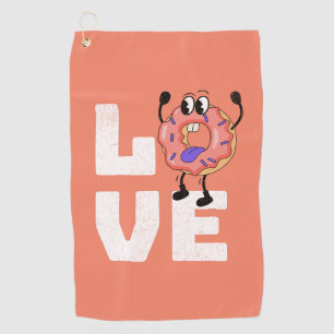 Serviette De Golf Amour de Donut