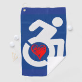Serviette De Golf Amour Handicap (En situation)