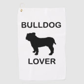 Serviette De Golf amoureux de bulldog (Devant)