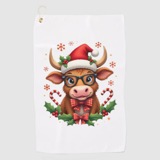 Serviette De Golf Amoureux de vaches highland mignon Chapeau de Père