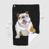 Serviette De Golf Amoureux des chiens| Amusant cadeau de chiot de Bu (En situation)