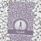 Serviette De Golf Amusant Élégant Pro Golfer Nom moderne Élégant Vio