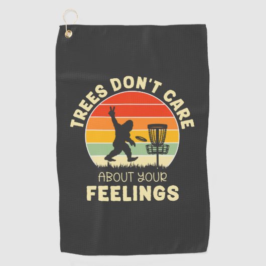 Serviette De Golf Amusant Retro Disc Conception de Golf | Les amateu (Devant)