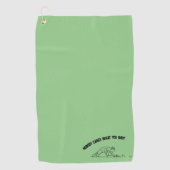 Serviette de golf amusante (Devant)