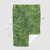 Serviette De Golf Amusante herbe verte vraie texture photo motif pla (En situation)