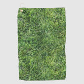Serviette De Golf Amusante herbe verte vraie texture photo motif pla (Devant)