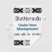 Serviette De Golf Amusante Retraite Plaisanter Fini Célébration du t (En situation)