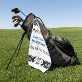 Serviette De Golf Amusante Retraite Plaisanter Fini Célébration du t (Vert)