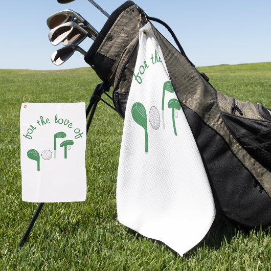 Serviette De Golf Amusante typographie pour la fête des pères pour l