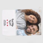 Serviette De Golf Amusants Meilleure Femme Par Par Golfer Photo Modè (Horizontal)