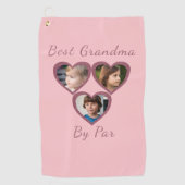 Serviette De Golf Amusants Meilleure grand-mère Par Pink Hearts 3 En (Devant)
