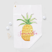 Serviette De Golf Ananas personnalisé (En situation)