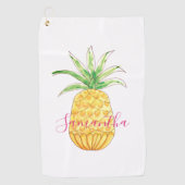 Serviette De Golf Ananas personnalisé (Devant)