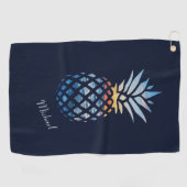 Serviette De Golf Ananas Sunset Beach Custom (Horizontal)