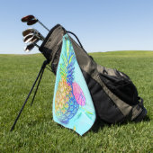 Serviette De Golf Ananas Tropical (Vert)