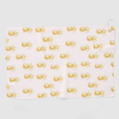 Serviette De Golf Ananas Tropical Blush Gold (Horizontal)