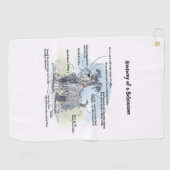 Serviette De Golf Anatomie ilariée d'un schnauzer (Horizontal)