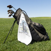 Serviette De Golf Anatomie ilariée d'un schnauzer (Vert)