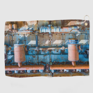 Serviette De Golf Ancien et rouillé Atlas Impérial moteur diesel à I