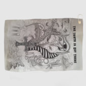 Serviette De Golf Anciens Aliens, Anubis (Horizontal)