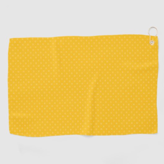 Serviette De Golf ancres jaune (Horizontal)