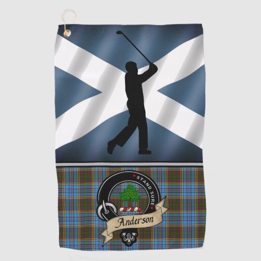 Serviette De Golf Anderson Tartan Golf Serviette Son (Devant)
