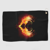 Serviette De Golf Angel Fire Heart with Wings (Horizontal)