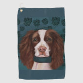 Serviette De Golf Anglais Springer Spaniel (Devant)