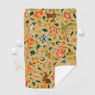 Serviette De Golf Animal Antique Cheval Oiseau Deer Rabbit