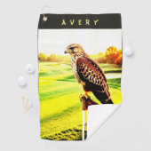 Serviette de golf Animal Hawk (En situation)