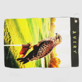 Serviette De Golf Animal Hawk  Golf Towel (Horizontal)