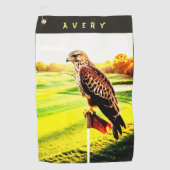 Serviette De Golf Animal Hawk  Golf Towel (Devant)