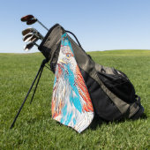 Serviette De Golf AnimalMix_Bird_021 (Vert)