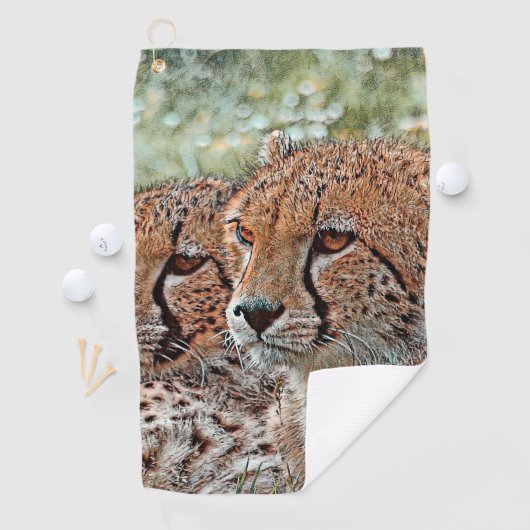 Serviette De Golf AnimalMix_Cheetah_031 (En situation)
