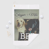 Serviette De Golf Animaux de compagnie amis besties ajouter nom anim (En situation)